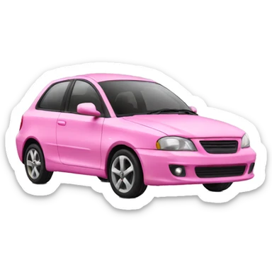 Pink car sticker