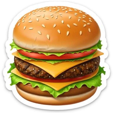 Hamburger sticker