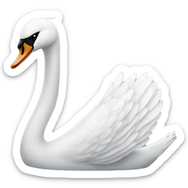 Swan sticker