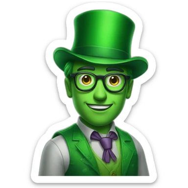 The riddler sticker