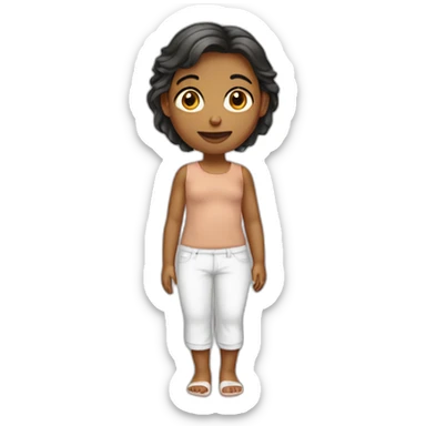 fille pied nu sticker