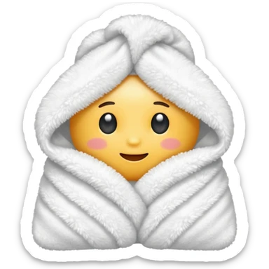 hot wet towel for the sick  sticker