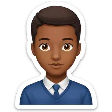 American black highschool student sticker