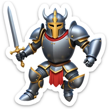 Mega Knight jumping sticker