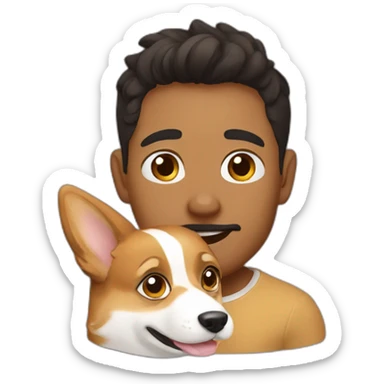 My brother wanting a corgi sticker