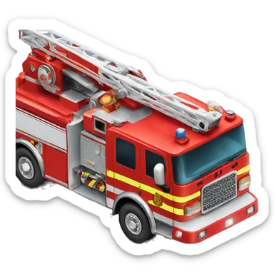 fire engine car sticker
