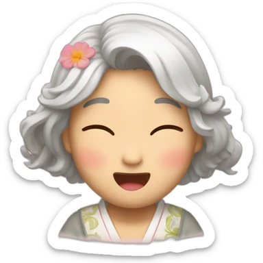 Japonesa chorando sticker