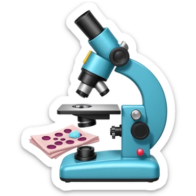 microscope and tissue sample histology sticker