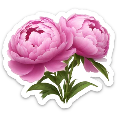 peonies flowers sticker