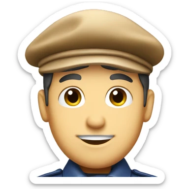 French beret sticker