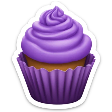 purple cupcake sticker