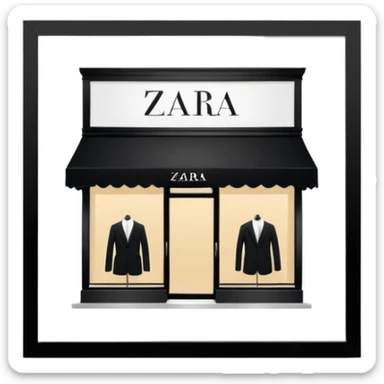 Zara store sticker