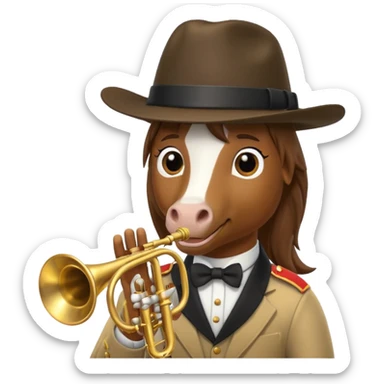 horse Musician sticker