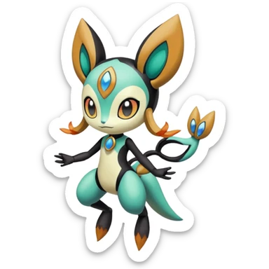 Meloetta-Uxie-Azelf-Pokémon-Fakémon-creature sticker