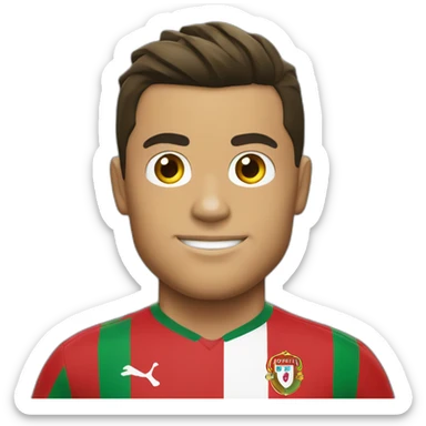 Cristiano Ronaldo maillot portugal sticker