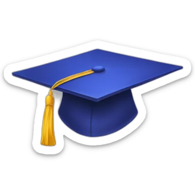 graduation cap sticker