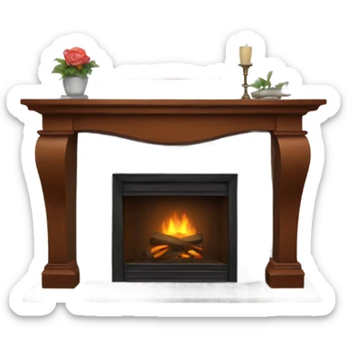 fireplace mantle sticker