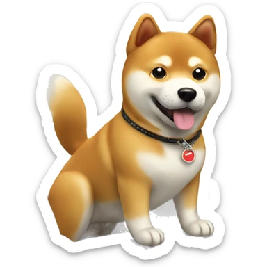 Shiba Inu in the airplane sticker