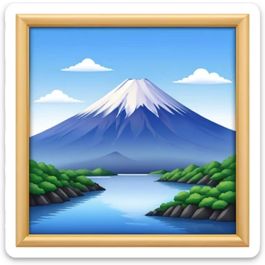 mount fuji sticker
