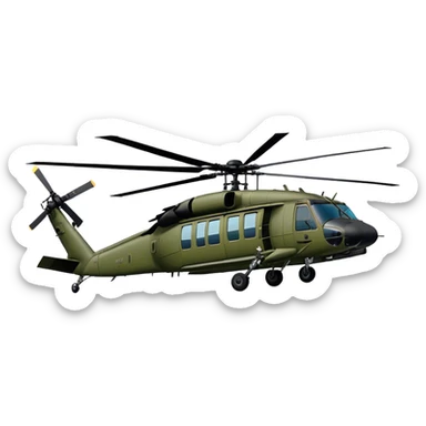 Sikorsky UH-60 Black Hawk - Sikorsky (Model Year: 2022) (Iconic colour: Olive green) sticker