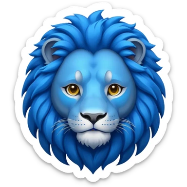 Blue lion 🦁 sticker
