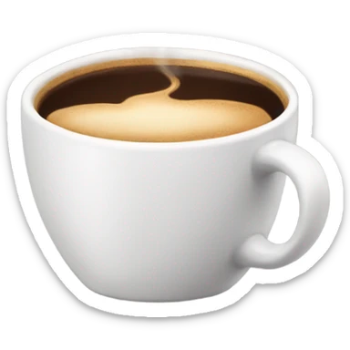 Cup of coffee with arms and legs  sticker