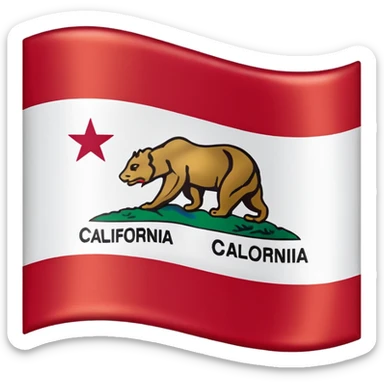 California flag sticker
