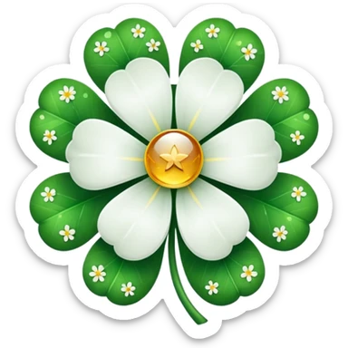 real cosmos star, but with clover, to make star look like lucky star, but main point is star sticker