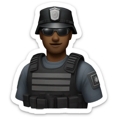 Swat officer iOS  sticker