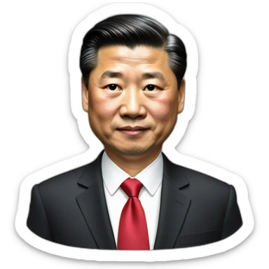 President Xi sticker