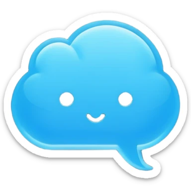 Minimalistic flat vector icon, iOS style, thin black contour on white background. Chat bubble with small AI brain symbol inside. Clean, no text, no shadows sticker