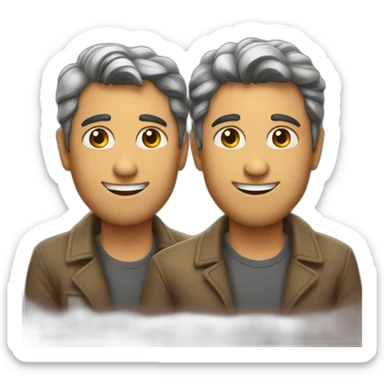 Two mens in love sticker