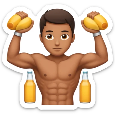 Muscles 6 pack sticker