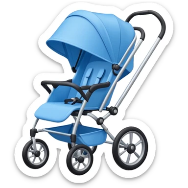 blue stroller sticker