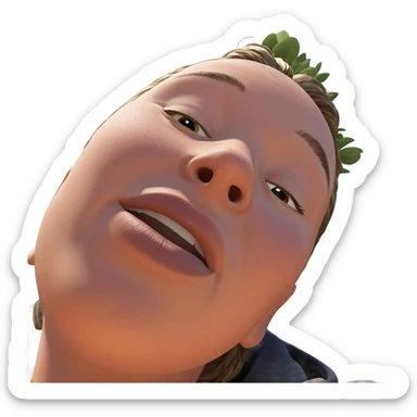 peaceful moments under the sky sticker