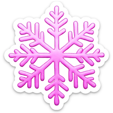 Pink Snowflake sticker