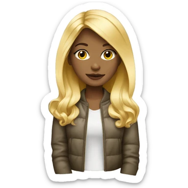 Blonde girl that loves fashion sticker