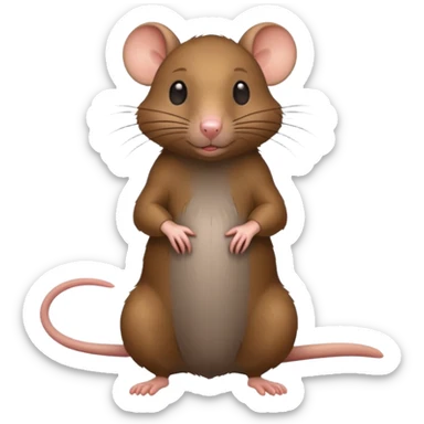 A rat doing 67 sticker