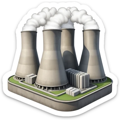 realistic nuclear power plant sticker