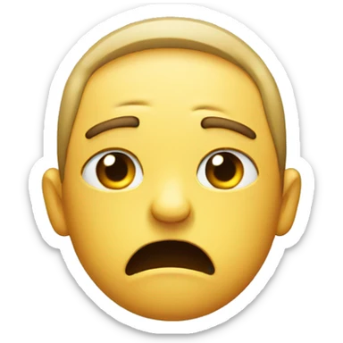 Emoji expressing irritation sticker