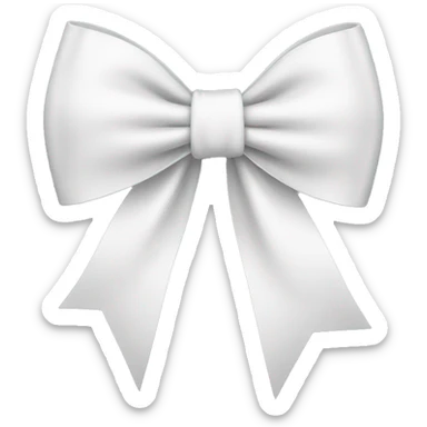 white bow sticker