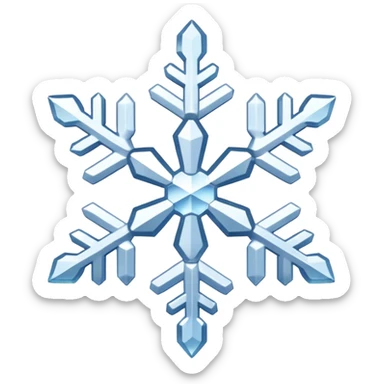 Snowflakes 3d sticker