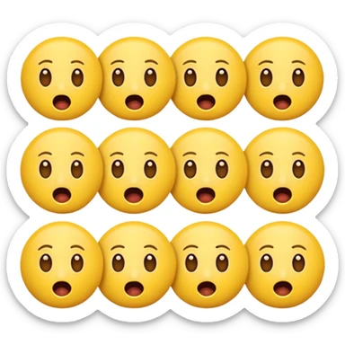 amazed enojis sticker