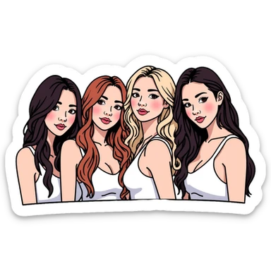 Blackpink kpop girl group sticker