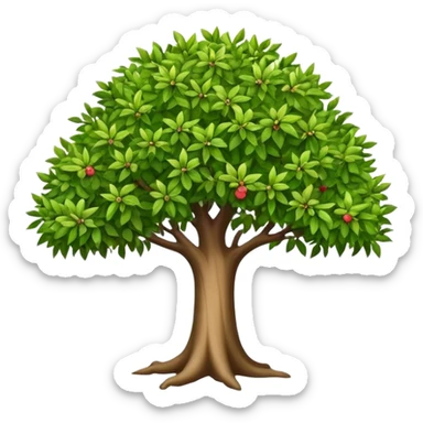 Mastic tree sticker