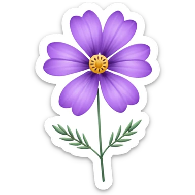 lavanda flower sticker