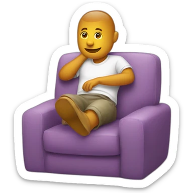 The week-end chilling sticker