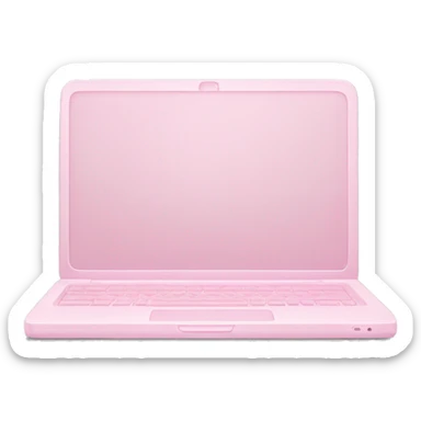 Light pink laptop sticker