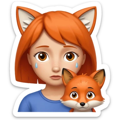 Make Dora and Swiper the fox crying sticker