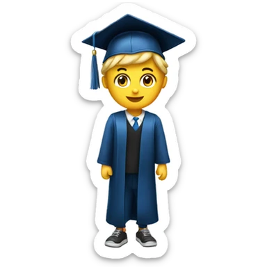 "Make an emoji to celebrate graduation or an achievement. single emoji sticker
